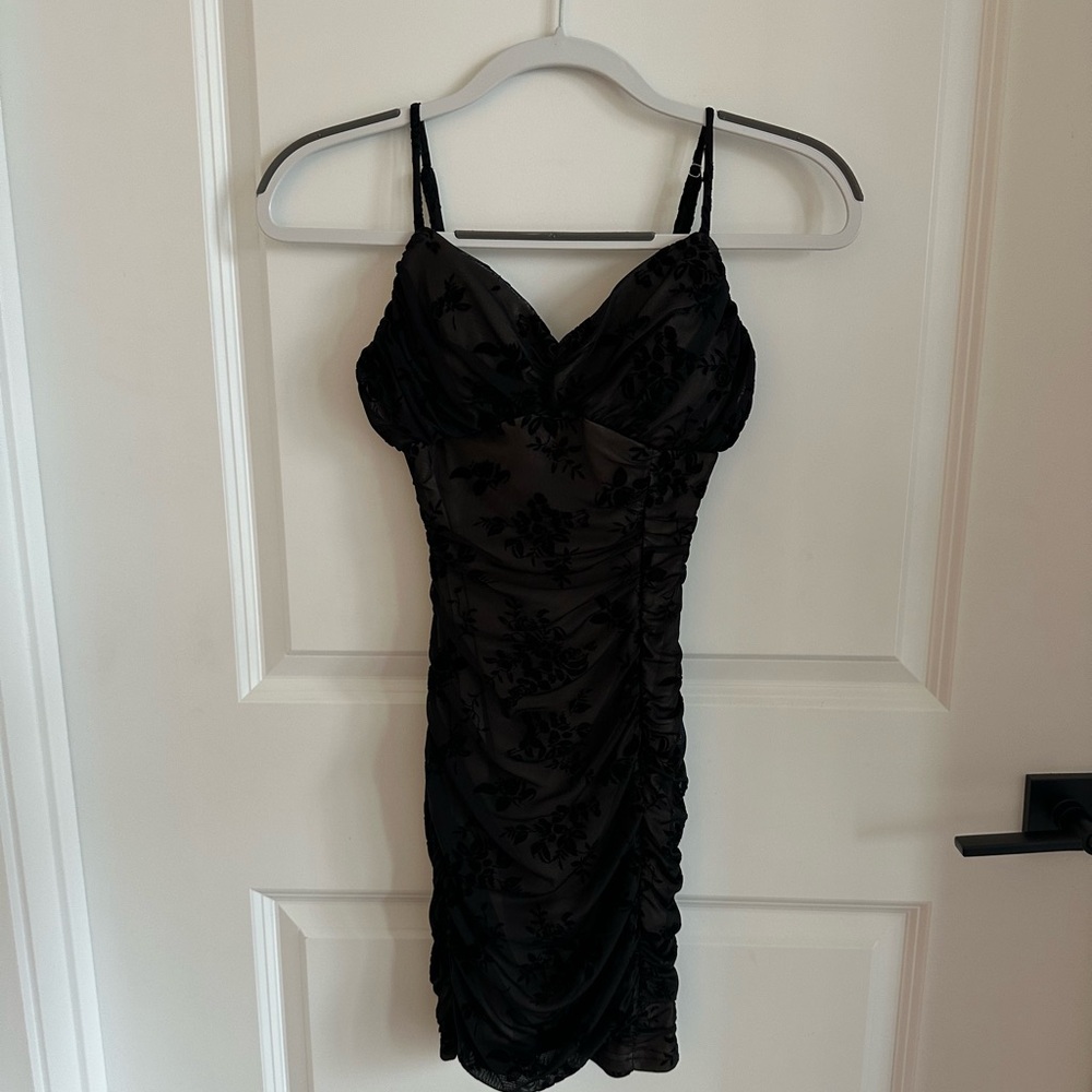 Windsor Black Floral Bodycon Dress